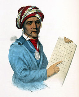 Picture of Sequoyah, the inventor of the Cherokee syllabary